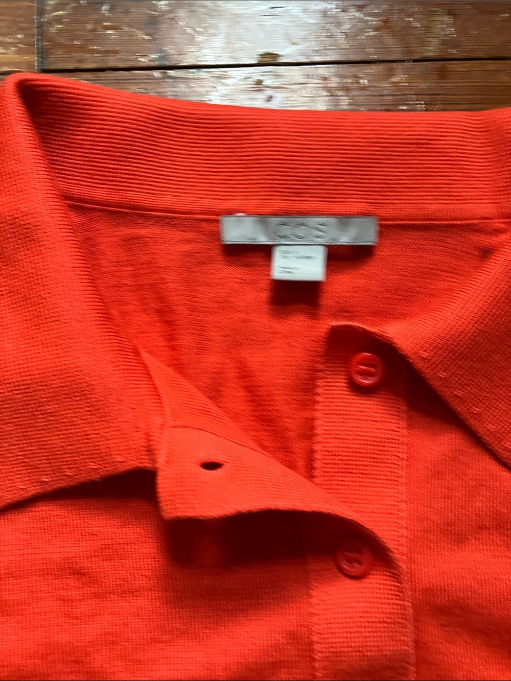 COS Silk Blend Knit Polo Shirt - Picture 2 of 4